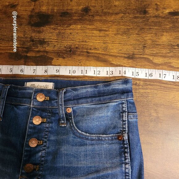 Madewell Jeans 29 Skinny 10" High Rise Tummy Control Rosecliff Wash H6319 - Picture 8 of 13